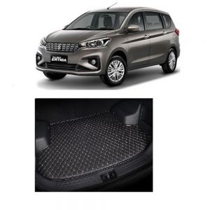 7D Car Trunk/Boot/Dicky PU Leatherette Mat for Ertiga New  - Black